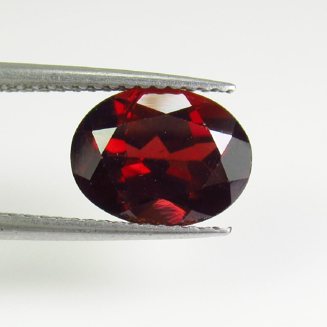 3.18 Ct Genuine Red Hessonite Garnet Oval Cut (1 of 2)