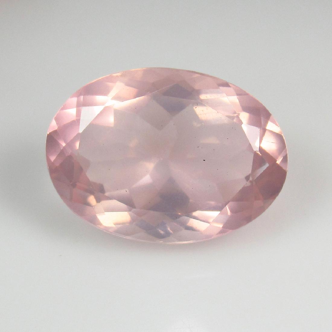 10.37 Ct Genuine Brazil Rose Quartz 17.5X12.5 mm Oval (1 of 2)