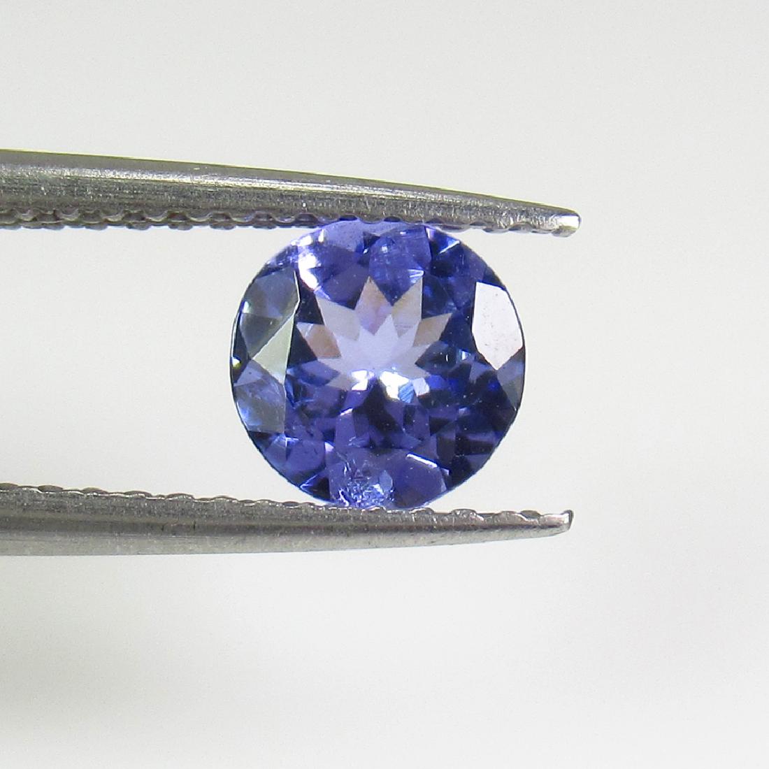 0.80 Ct Genuine Purple Blue Tanzanite 6 mm Round Cut (1 of 2)