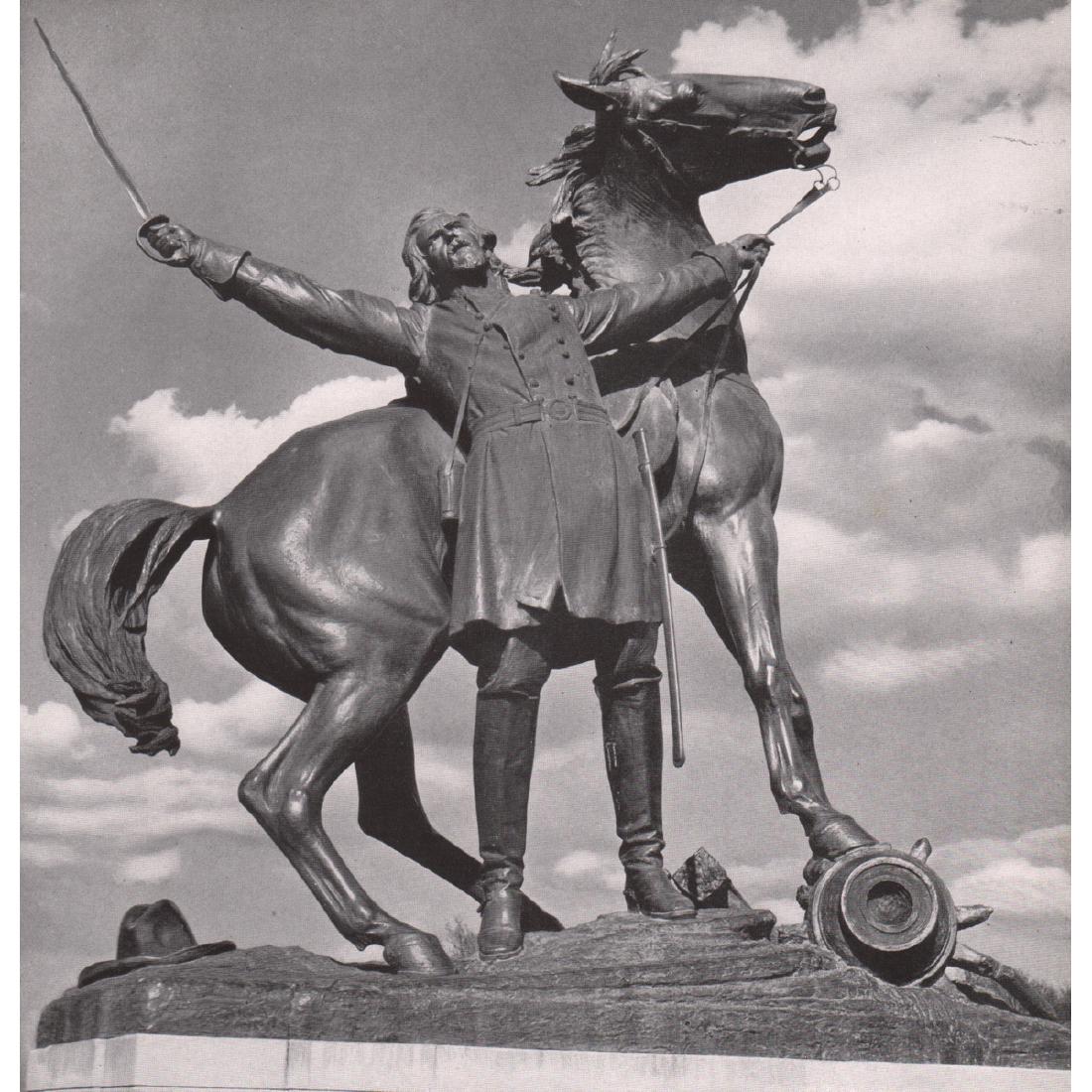 WALKER EVANS - Battlefield Monument, Vicksburg PA: Artist: WALKER EVANS Print Title: Battlefield Monument, Vicksburg PA 1936 Medium: Photo-engraving Printing Date: 1930's Printed in the USA Image Size: 6.75 X 7.25 inches Walker Evans (1903-1975) was a