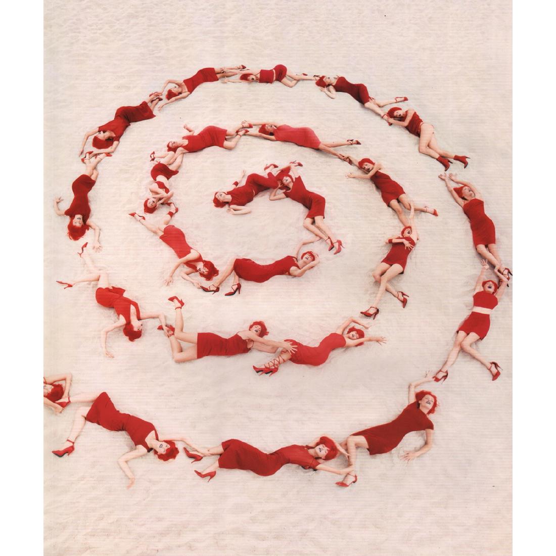 DAVID LACHAPELLE - Spiral Jetty, New York 1997: Artist: DAVID LACHAPELLE Print Title: Spiral Jetty, New York 1997 Medium: Color Photo-lithograph Printing Date: 1990's Printed in China Image Size Approx. 11 X 13 inches David LaChapelle (b. 1963) is