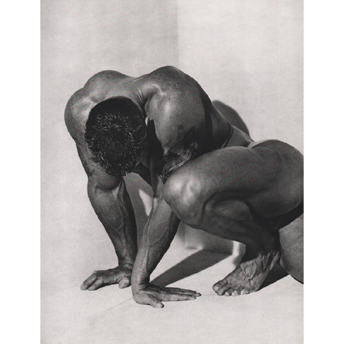 HERB RITTS - Male Nude, LA 1987: Artist: HERB RITTS Print Title: Male Nude, LA 1987 Medium: Sheet-fed Gravure Printing Date: 1980's Printed in Japan Image Size: 10.5 X 14 inches Herb Ritts1952-2002) was an American fashion photograph