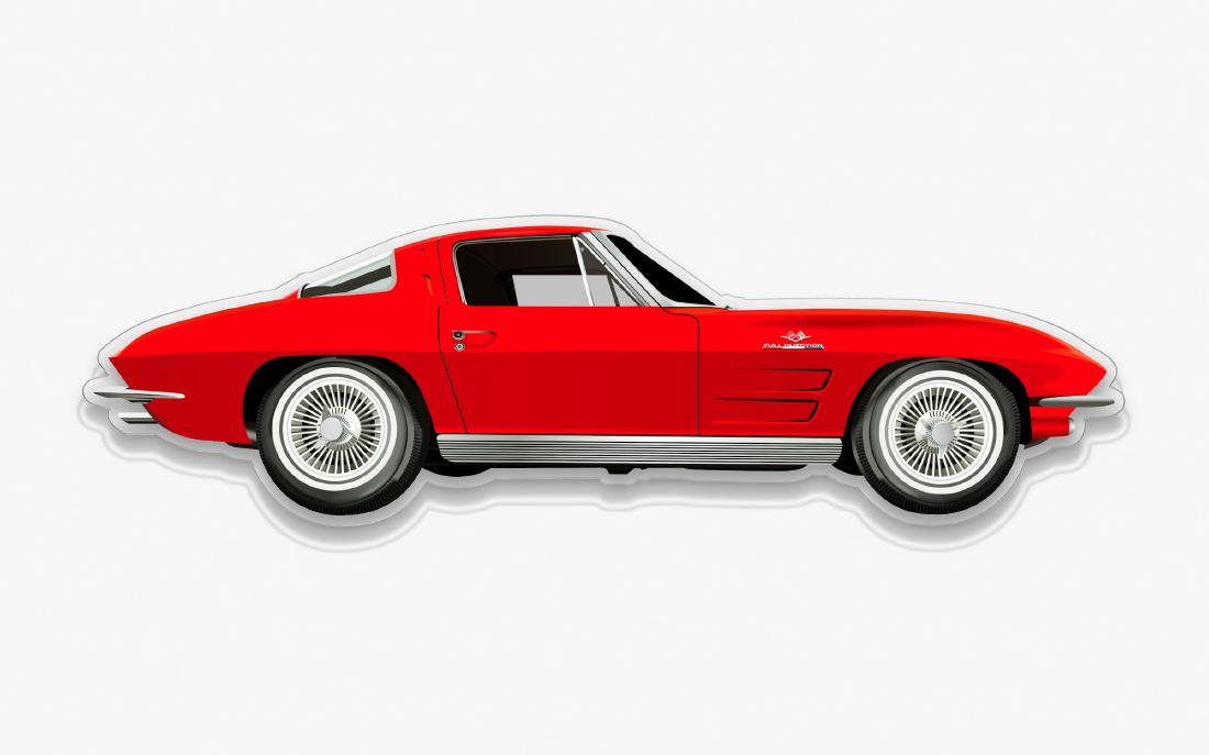 Wall Plexiglas Model CORVETTE STINGRAY (1 of 5)