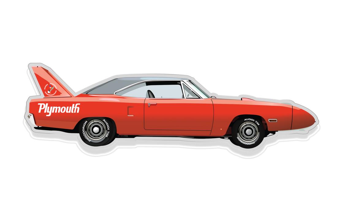 Wall Plexiglas Model PLYMOUTH SUPERBIRD (1 of 8)