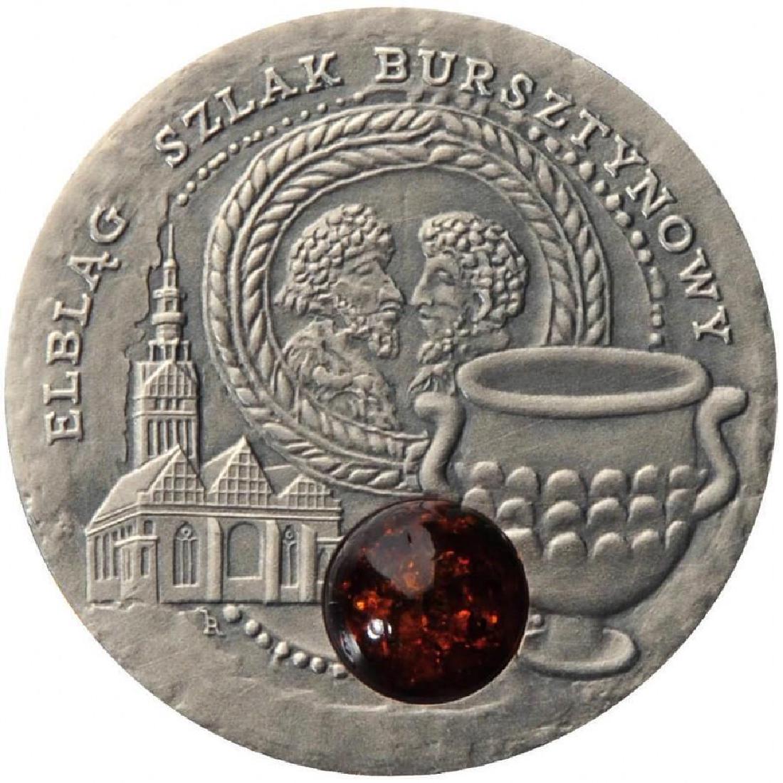 Niue Island 2009 - 1 Dollar Silver Coin. Amber Route - (1 of 3)