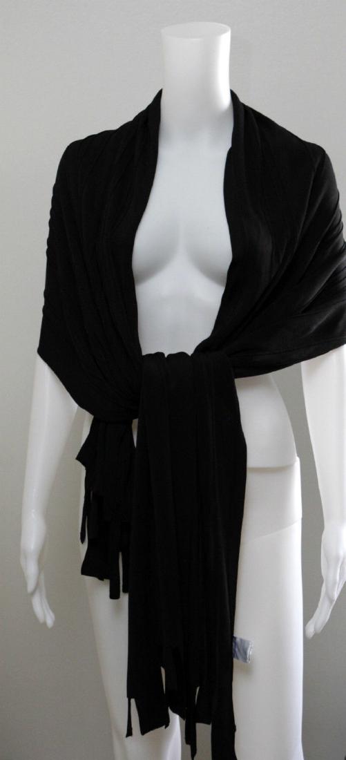 HERVE LEGER PARIS GORGEOUS STUNNING SCARF WRAP BLACK: 310.860.9991, 310.860.0119N- A TRULY STUNNING STYLISH TIMELESS BLACK SCARF BY HERVE LEGER PARIS STYLISHSCARF DRESSY MEASURES 85'' X 22'' WILL MAKE A PERFECT GIFT!. Reserve: $339.57 Shi