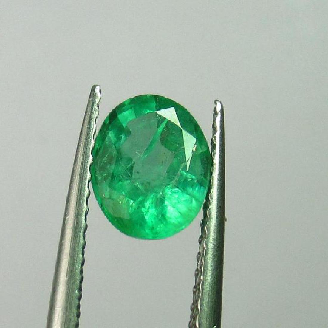 1.29 Ct Genuine Zambian Emerald Oval cut (1 of 2)