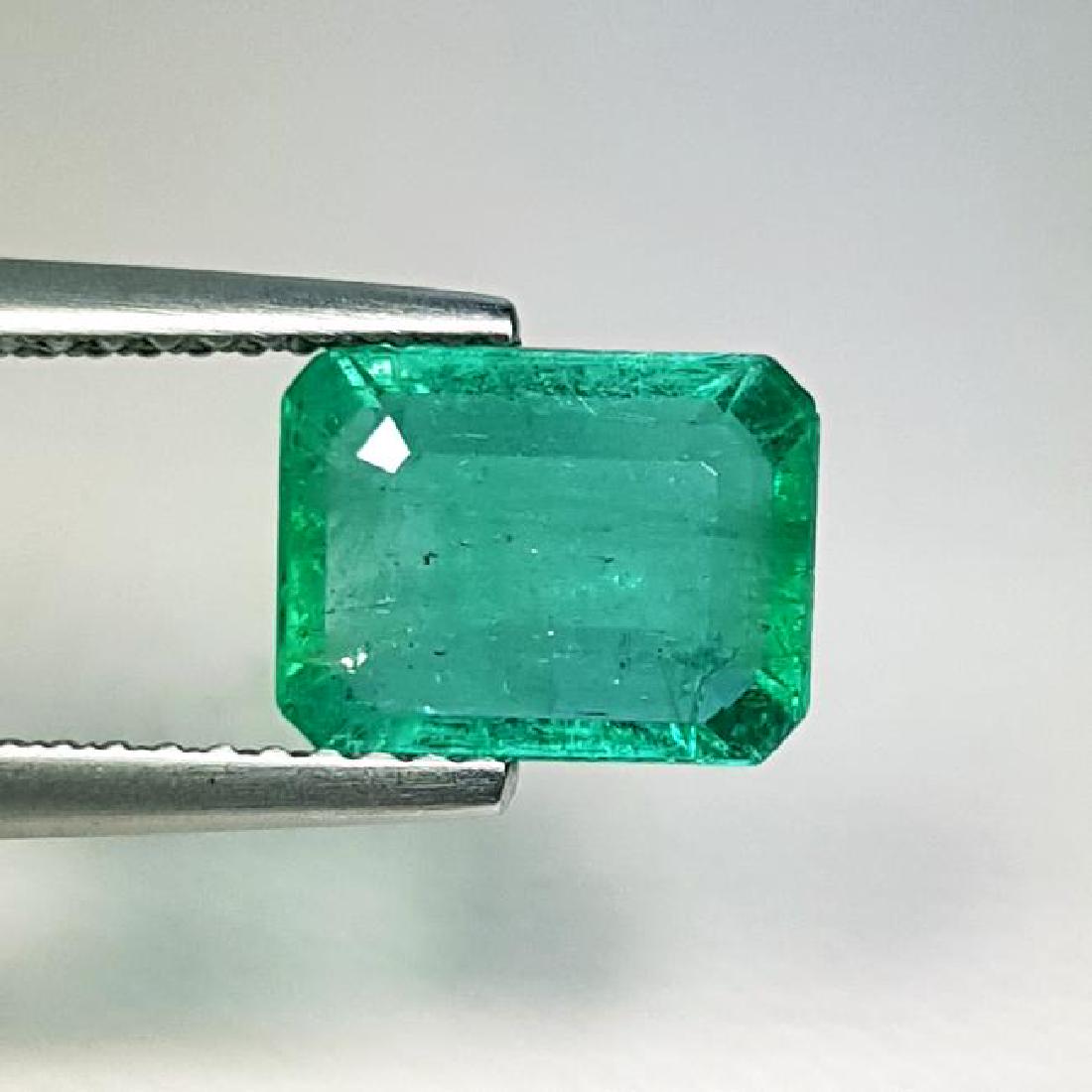 2.15 ct Top Grade Gem Emerald Cut Natural Emerald (1 of 5)