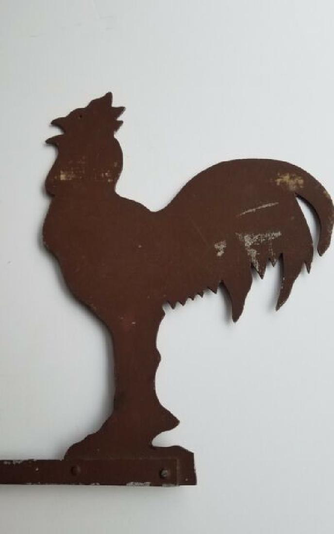 Beautiful 1930 Rooster weathervane zinc rare size great (1 of 5)