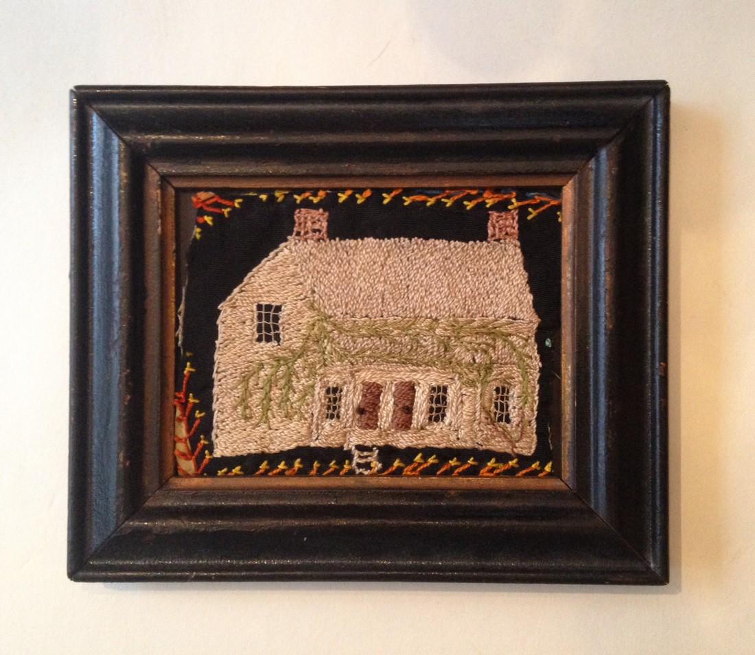 19thc crazy quilt fragment--needlework house (1 of 2)