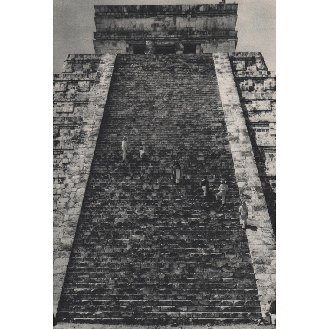 LAURA GILPIN - Chichen Itza, Yucatan: Artist: LAURA GILPIN Print Title: Chichen Itza, Yucatan Medium: Sheet-fed Gravure Printing Date: 1930's Printed in the USA Image Size: 6.25 x 9 inches Laura Gilpin (1891-1979) was an American photogra