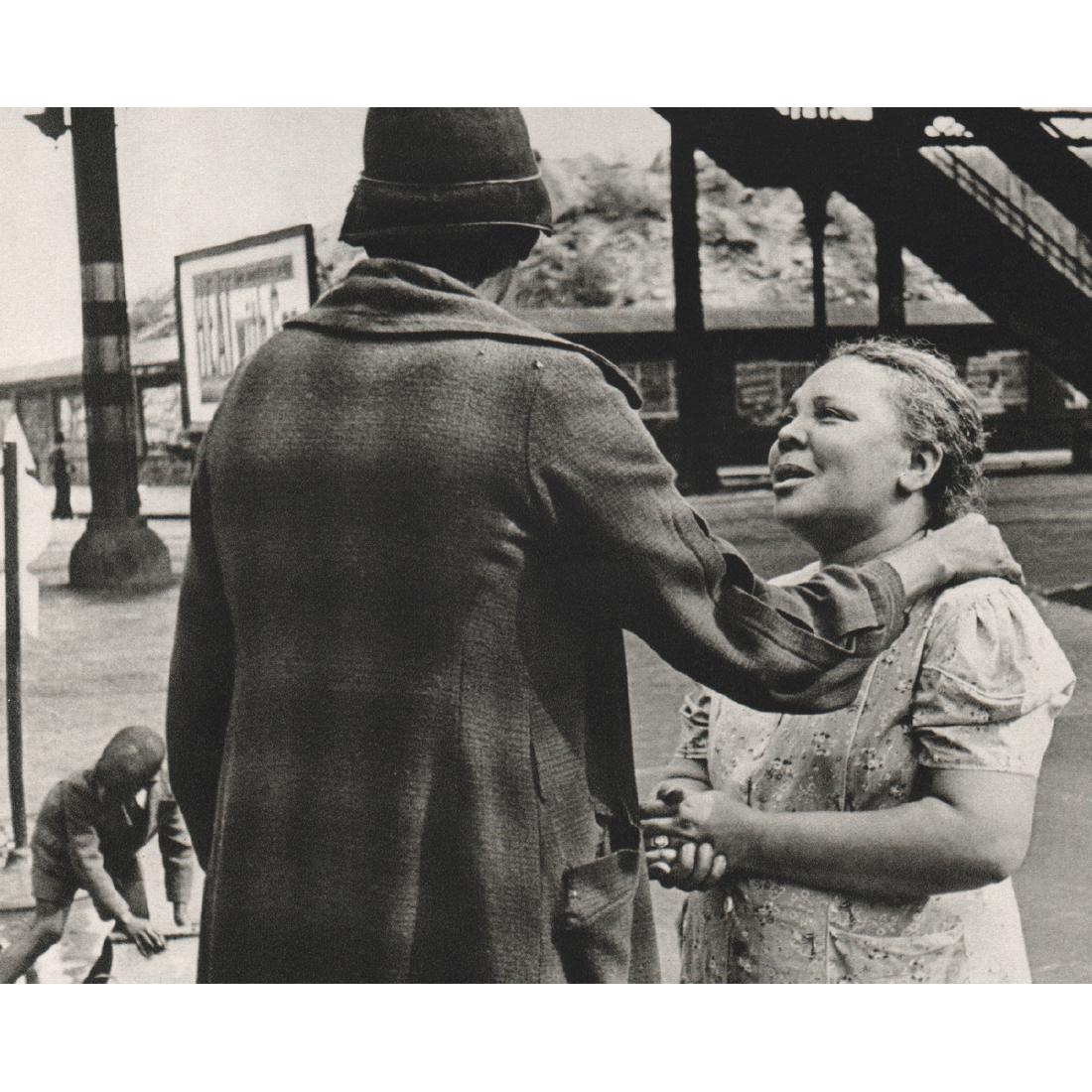 HELEN LEVITT - Spanish Harlem, 1941: Artist: HELEN LEVITT Print Title: Spanish Harlem, 1941 Medium: Sheet-fed Gravure Printing Date: 1970's Printed in Switzerland Image Size approx: 7.5 x 6 inches Helen Levitt (1913-2009) was an American