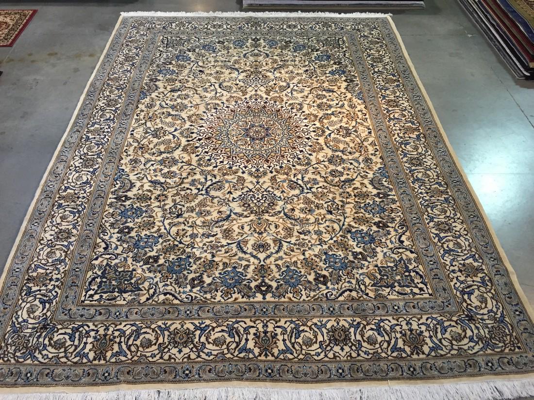 Magnificent Silk &wool Persian Nain Rug 9'.7"x13'.1" (1 of 10)
