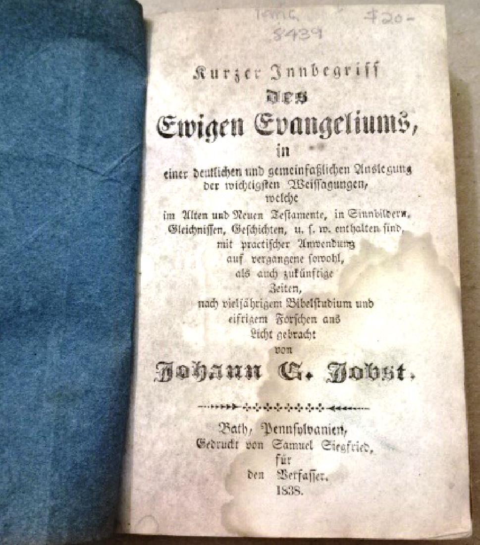 1838 Pennsylvania German Fraktur Book (1 of 2)