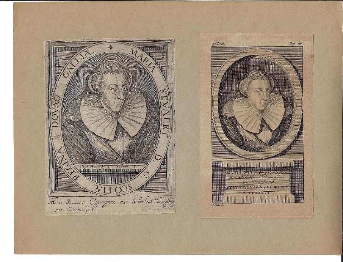 17th C Engravings Marie Stuart Queen of Scots (1 of 1)