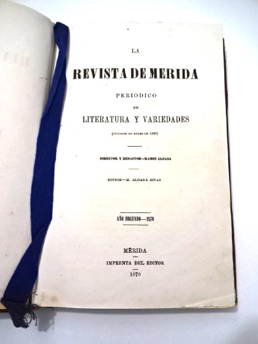 1870 La Revista De Merida Periodico (1 of 3)
