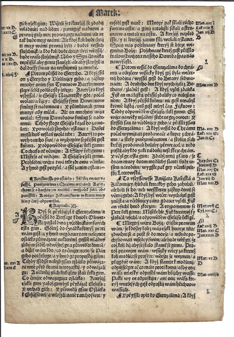 1537 Czech Bible Leaf Mark (1 of 2)