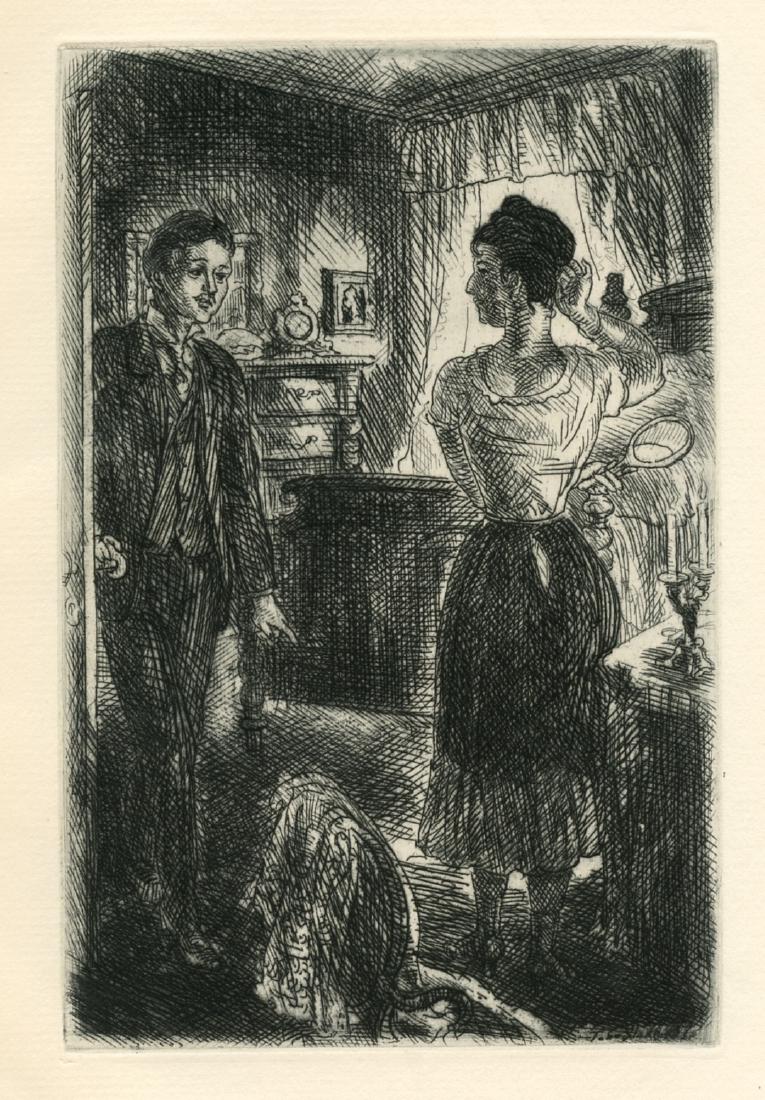 John Sloan original etching | Of Human Bondage (1 of 1)