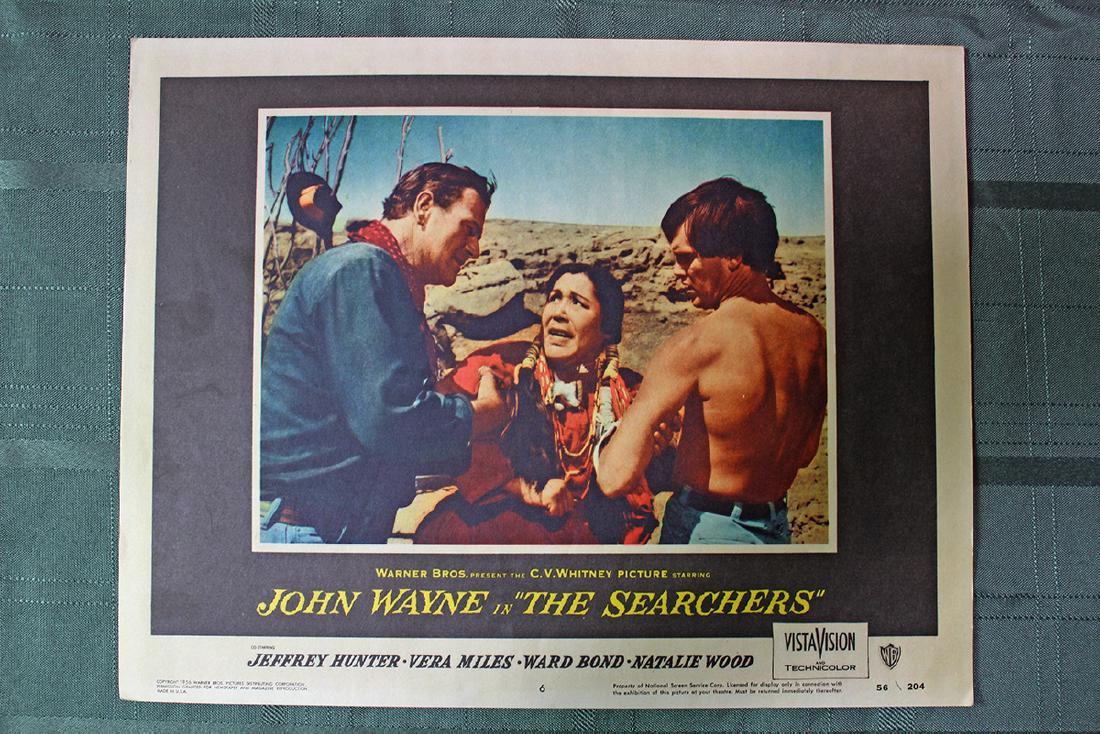 The Searchers (Warner Bros., US, 1956) lobby card #6: Description The Searchers (1956) An American Civil War veteran embarks on a journey to rescue his niece from the Comanches. Director: John Ford Writers: Frank S. Nugent (screenplay), Alan Le May (from