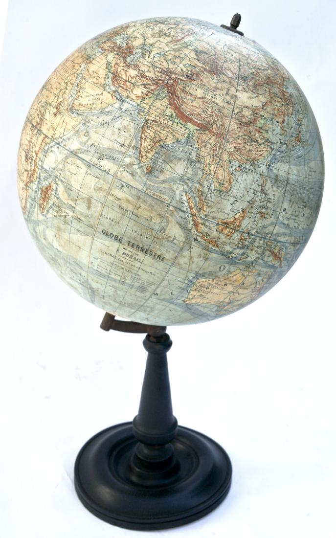 1914's 16" ANTIQUE FRENCH GEOGRAPHIC TERRESTRIAL GLOBE (1 of 8)