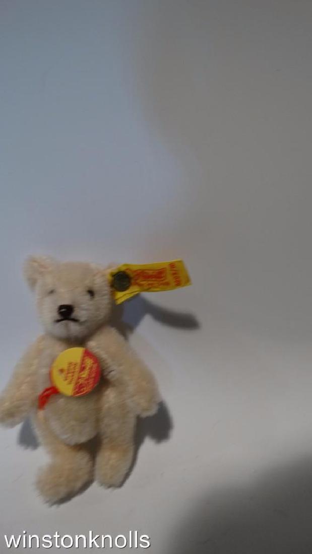 1984 STEIFF MINIATURE WHITE TEDDY PAPER TAG ORIGINAL (1 of 4)