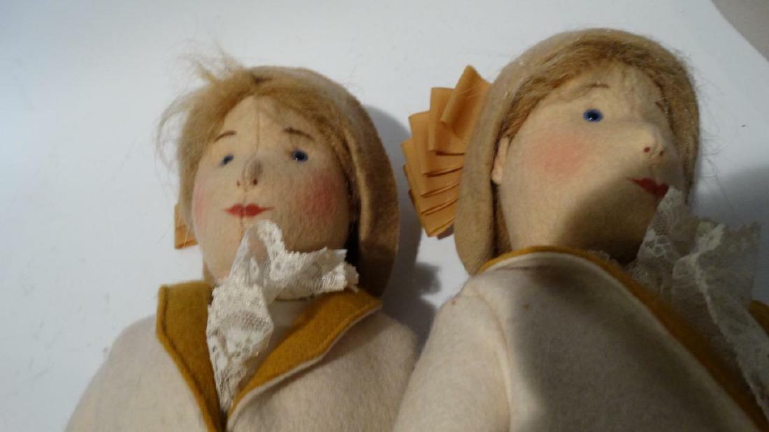 2 (TWO) TWINS STEIFF FILZPUPPE 45CM 9100/45 18" TENNIS (1 of 5)