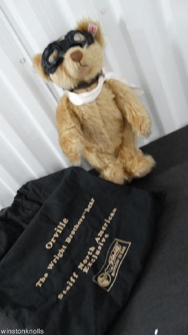 2003 STEIFF ORVILLE, THE WRIGHT BROTHERS BEAR W/ BAG (1 of 9)