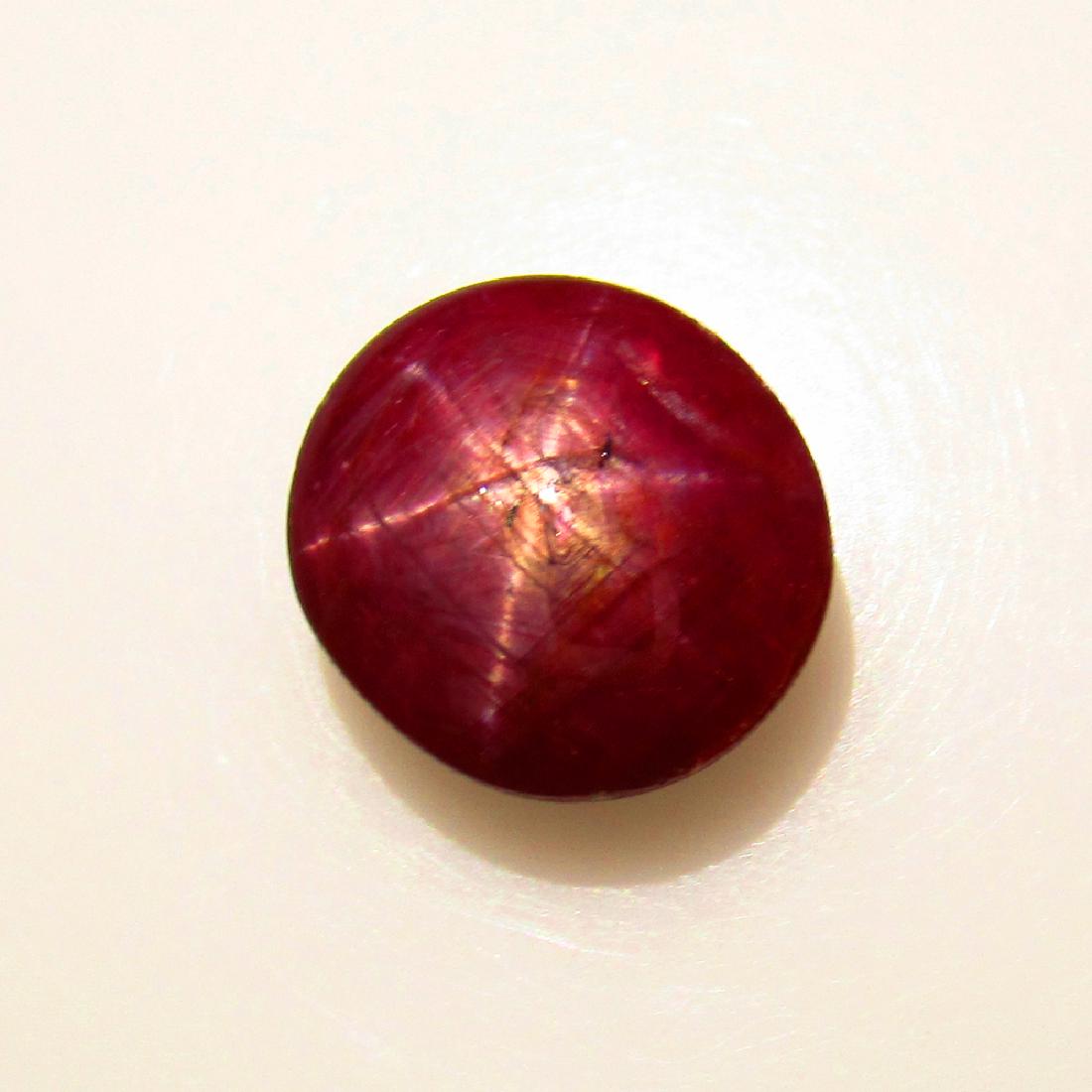 5.05 Ct Genuine Six Line Star Ruby Oval Cabochon (1 of 2)