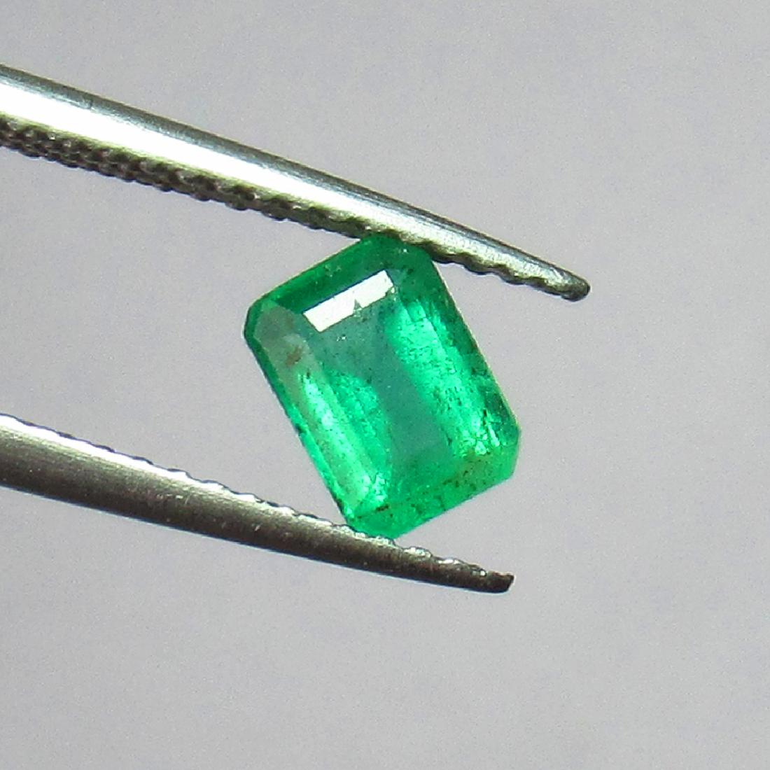 0.67 Ct Genuine Zambian Emerald Octagon Cut (1 of 2)