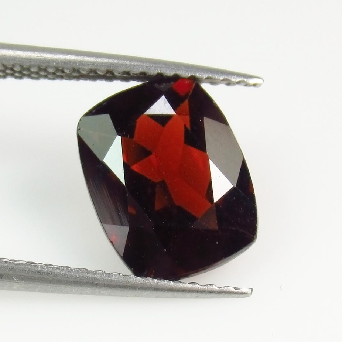3.60 Ctw Natural Red Hessonite Garnet Cushion Cut (1 of 2)