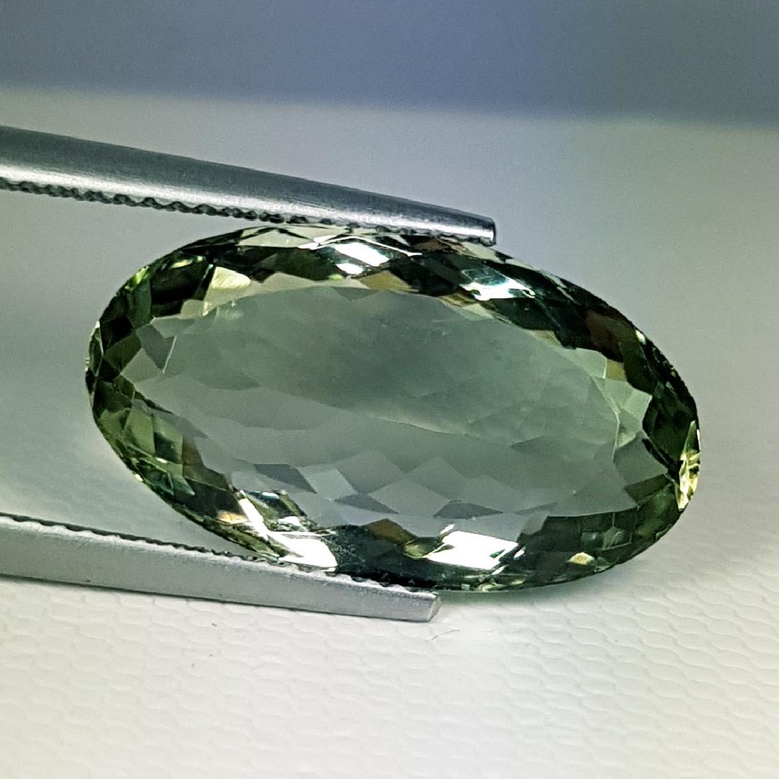 9.05 ct AAA Grade Gem Oval Cut Natural Green Amethyst (1 of 5)