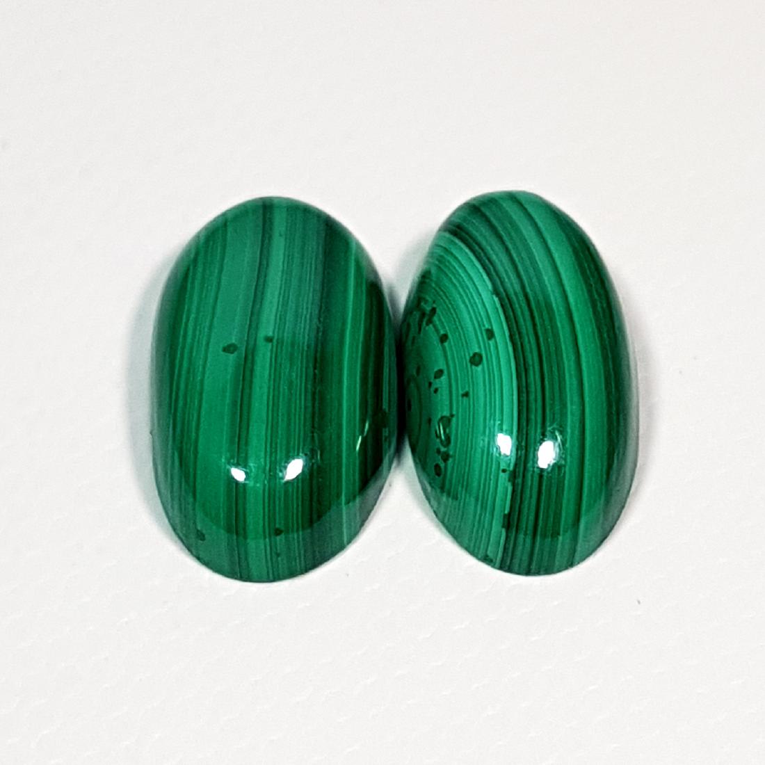 10.95 ct Pair of Natural Malachite (1 of 5)