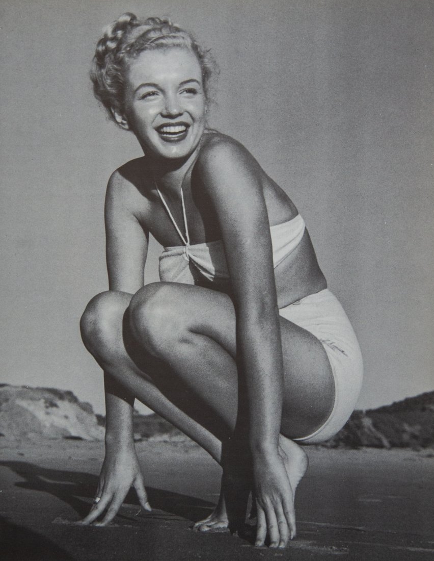 ANDRE DE DIENES - Marilyn Monroe: Artist: De Dienes, Andre Title: Marilyn Monroe Medium: Photo Litho, 1985, USA Dimensions: 9.45x12.15" Heat Wax Mounted on 14x18" Conservation Board Andre De Dienes was a Hungarian photographer, noted 