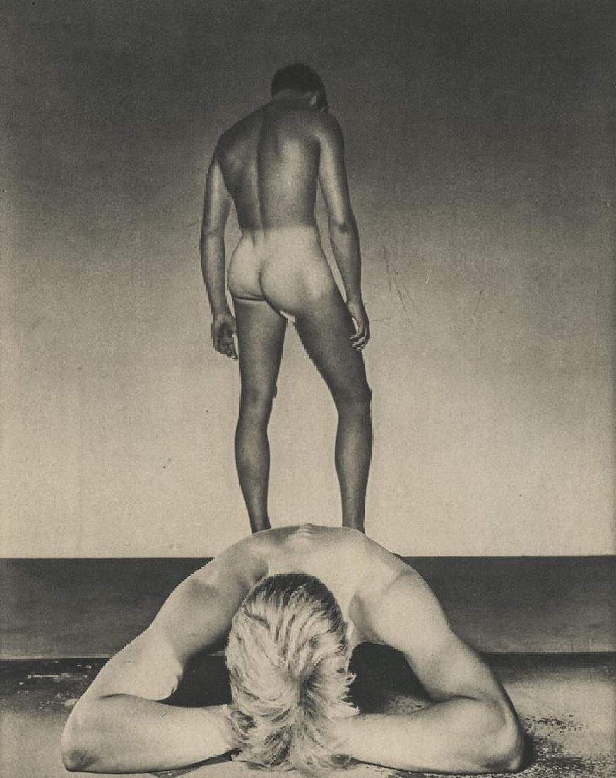 GEORGE PLATT-LYNES - Male Nudes: Artist: Platt-Lynes, George Title: Male Nudes Medium: Sheet Fed Gravure, 1932, France Dimensions: 7.1x8.9" Heat Wax Mounted on 11x14" Conservation Board George Platt Lynes was an American fashion and 