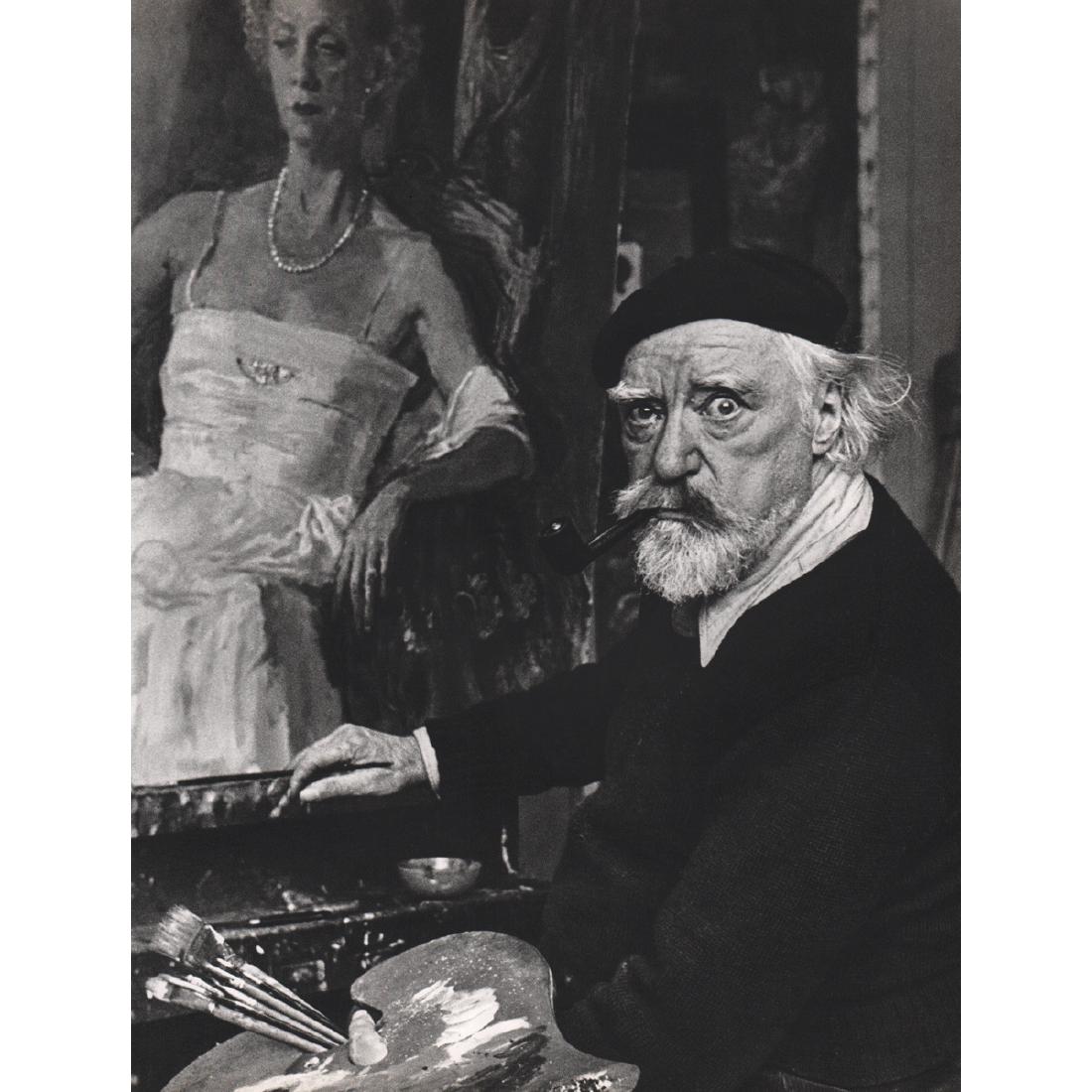 ALFRED EISENSTAEDT - Augustus John painting Lady Phipps (1 of 1)