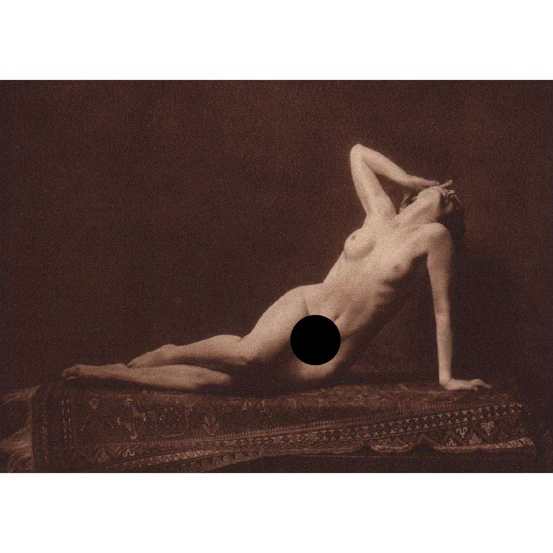 HENRY BUERGEL GOODWIN - Estonian Nude: Artist: HENRY BUERGEL GOODWIN Print Title: Estonian Nude Medium: Sheet-fed Gravure Printing Date: 1920's Printed in Germany Image Size: 6 X 4.5 inches Henry Buergel Goodwin