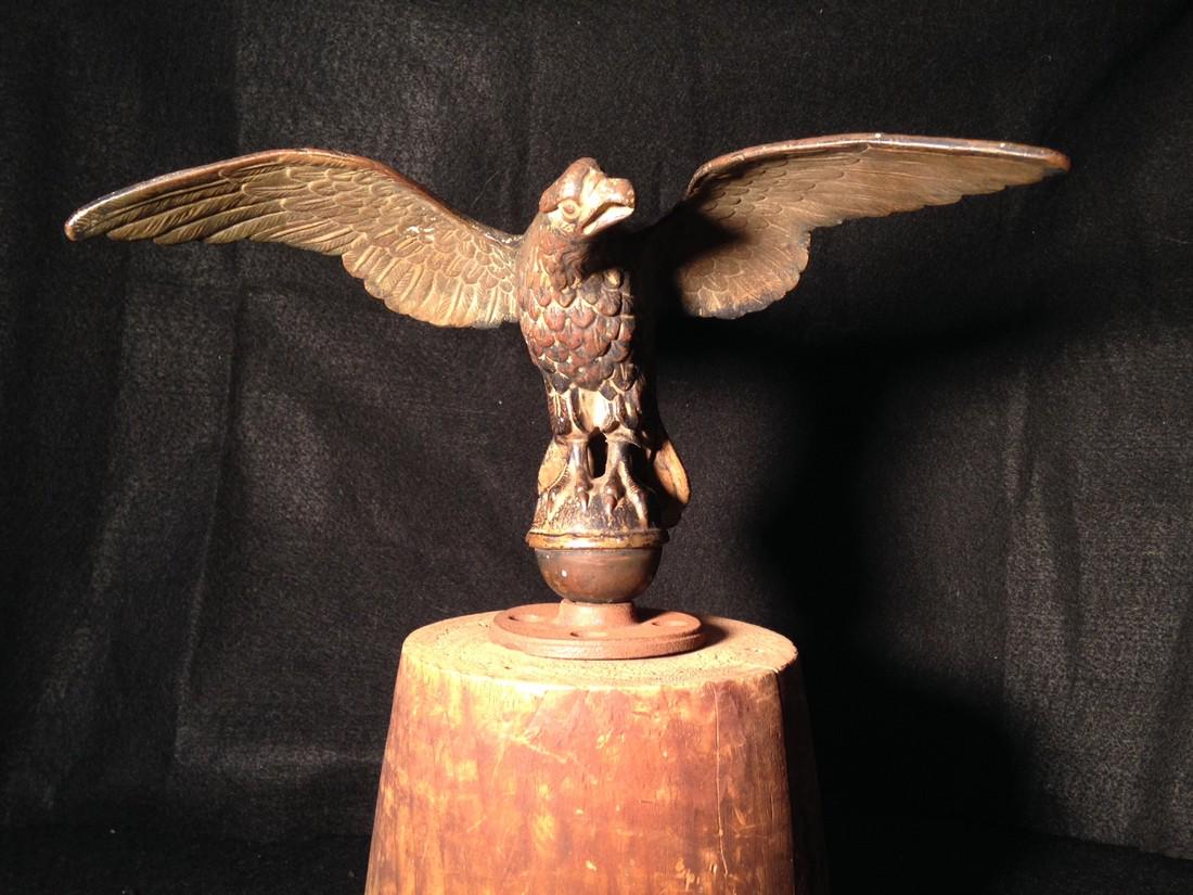 Solid cast brass flag pole eagle (1 of 5)