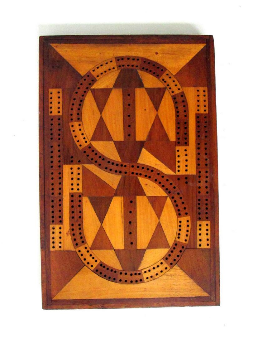 Inlaid Cribbage Board (1 of 8)