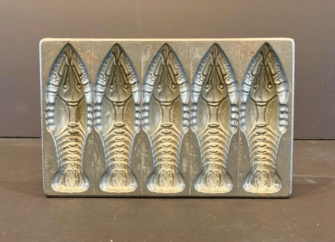 Rare Early Lobster Chocolate Mold ‘Flattie’ c. 1920 (1 of 1)