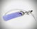 Necklace & Engraved Violet Jade Pendant w CZ & Black - 2