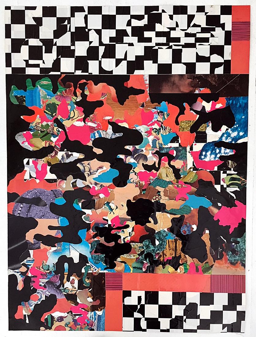 Untitled 2008 - Bjorn Copeland: Title: Untitled 2008 Artist: Bjorn Copeland Medium: Color collage on archival board Dimensions: 35" x 25 3/4" Description: Signed and dated verso Reserve: $500.00 Shipping: Domestic: Flat-rate of $30.