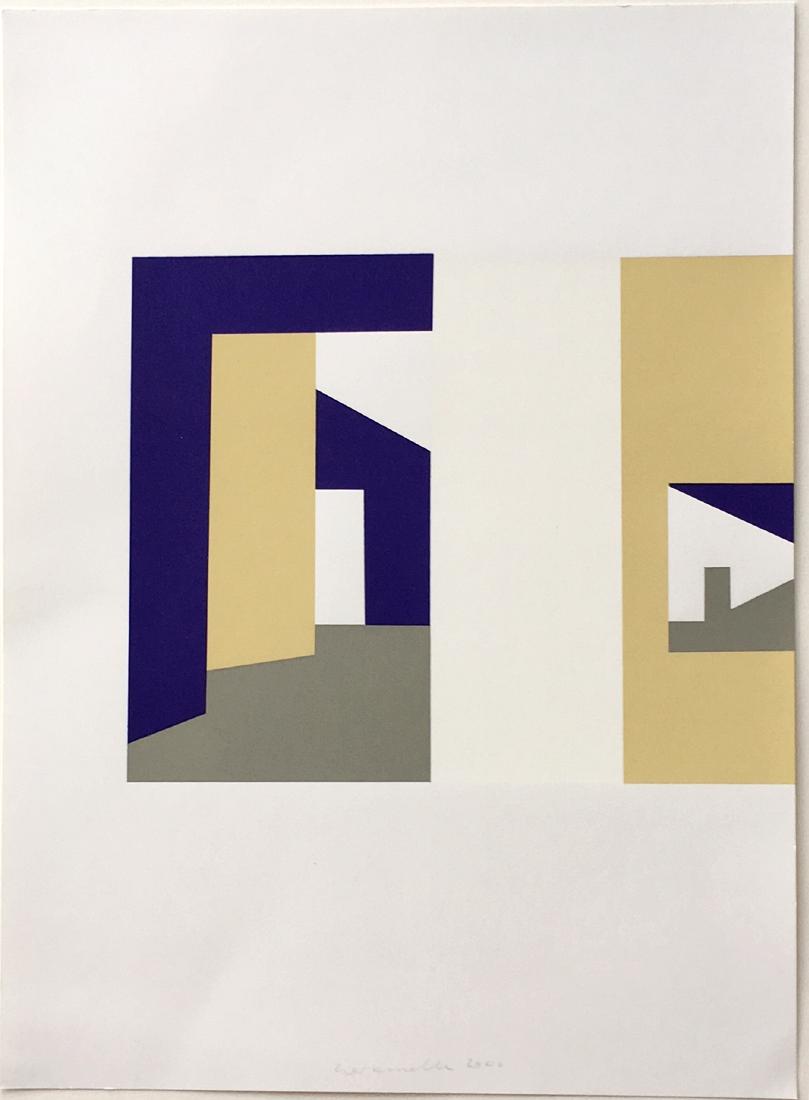 Untitled 2000 - Ernst Caramelle: Title: Untitled 2000 Artist: Ernst Caramelle Medium: screenprint on paper Dimensions: 17 3/4" x 13". Reserve: $150.00 Shipping: Domestic: Flat-rate of $20.00 to anywhere within the contiguous U.S. Int