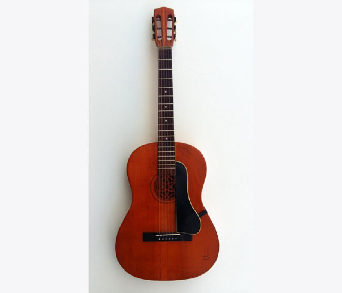 HOPF old acoustic folk - Germany, 60's/70's: HOPF acoustic (folk), special model decorated with the old (rosette) Lutherie of German quality, made in the 60's / 70's, very rare model Solid spruce top Back and sides in maple Maple / mahogany neck
