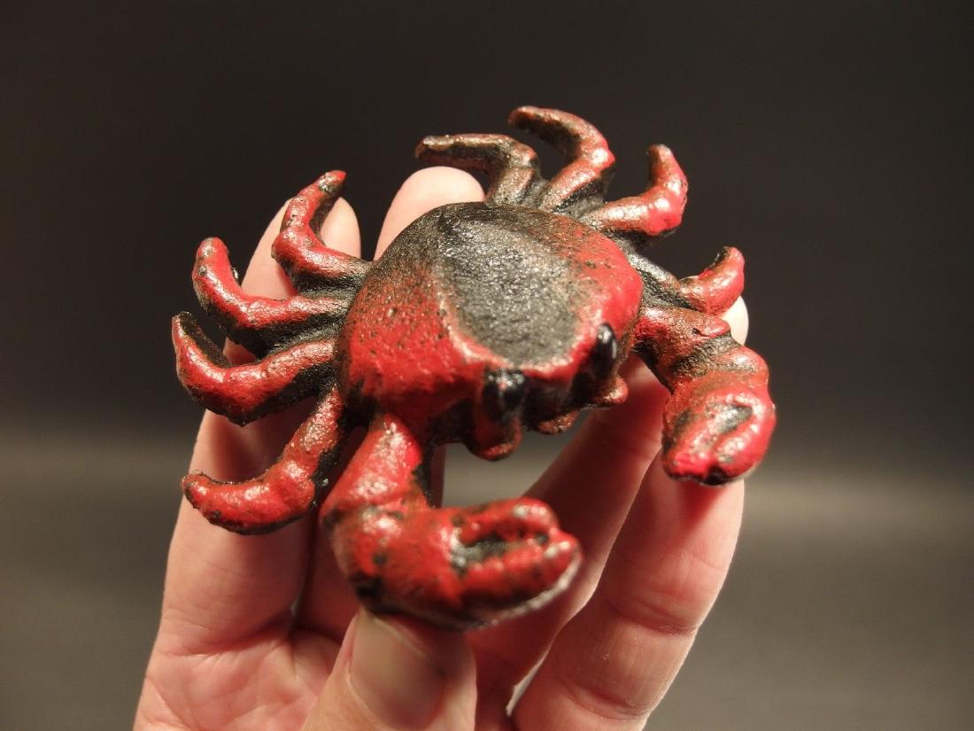 Cast Iron HEAVY Crab Beer Bottle Opener: Description 3" x 3 1/2" Wide Well made reproduction antique cast iron red crab bottle opener. Nice detailed casting.. good heavy solid piece.. Reserve:$10.00 Shipping: Domestic: Flat-rate of $6.00 to