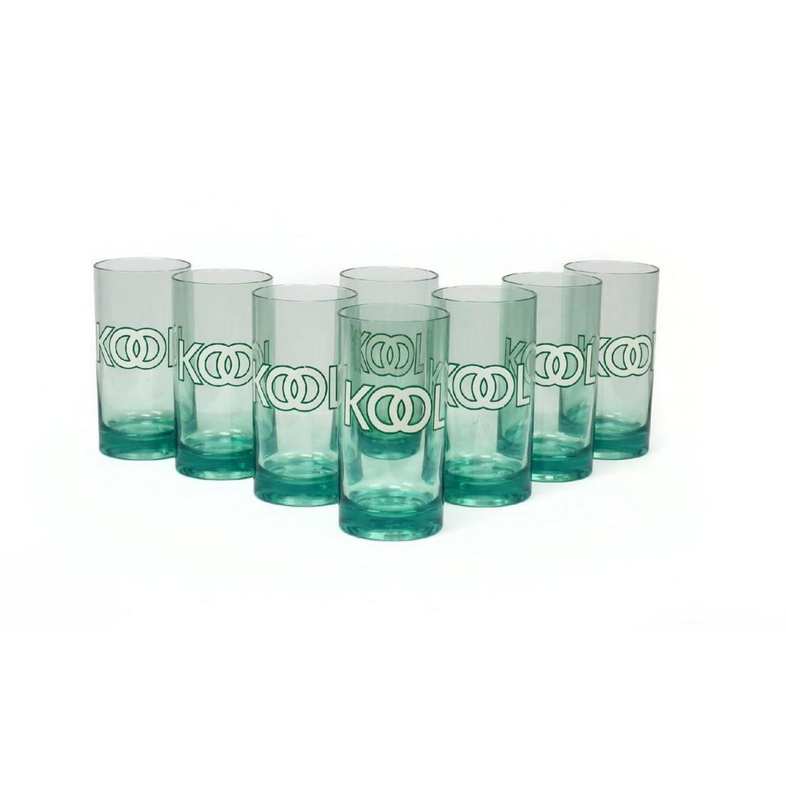 Set of 8 Vintage KOOL Color Changing Drinking Glasses (1 of 4)