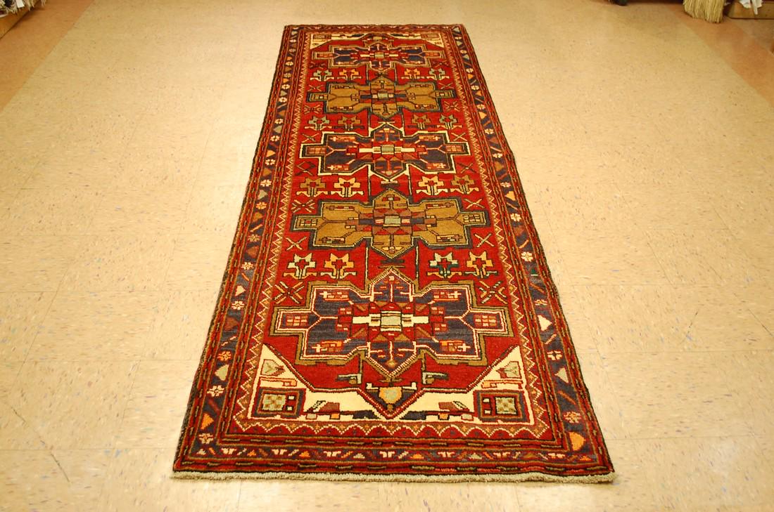 Persian Heriz Serapi  Rug 3' 1" X 10'  Very Rare Siaze, (1 of 9)