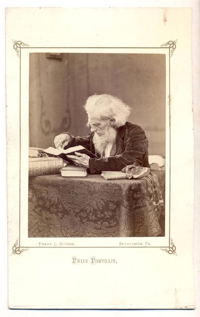 c1880 PRIZE PORTRAIT by FRANK L STUBER, BETHLEHEM PA, (1 of 2)