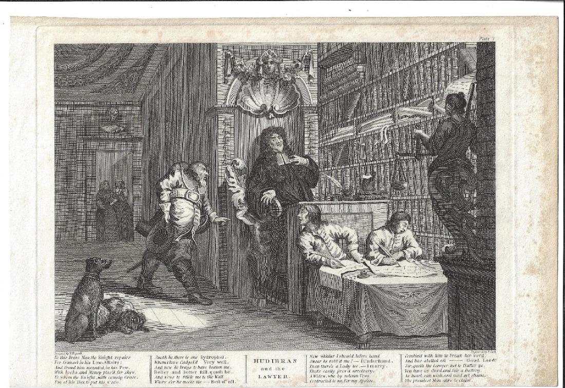 1841 Engraving Hogarth The Lawyer (1 of 1)