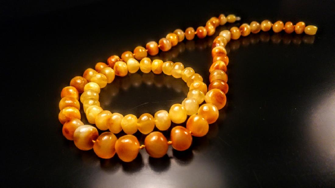 Royal colouer untreated Genuine Baltic amber Necklace (1 of 14)