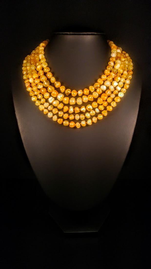 Royal colour untreated Genuine Baltic amber Necklace (1 of 19)